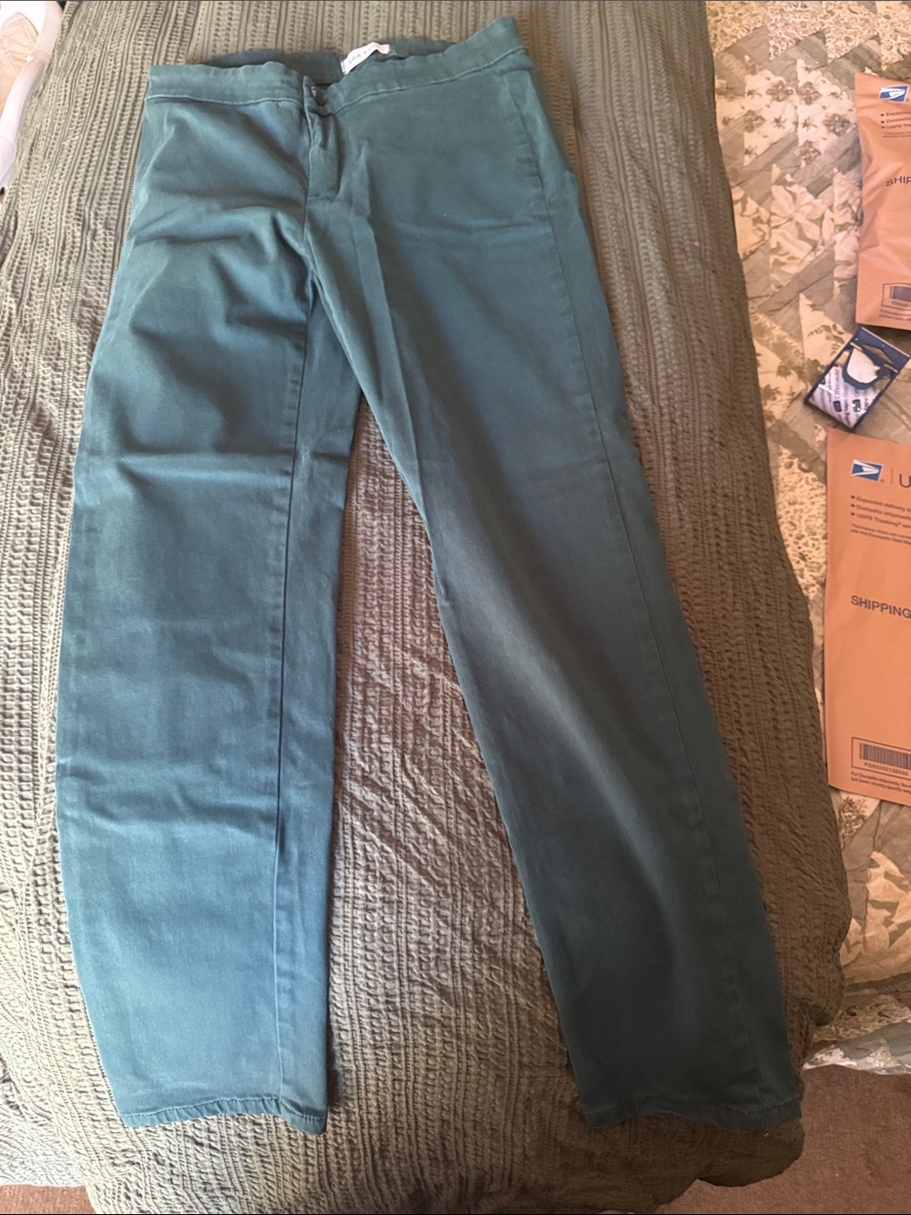 LILA RYAN Dark Green Pants Size 6